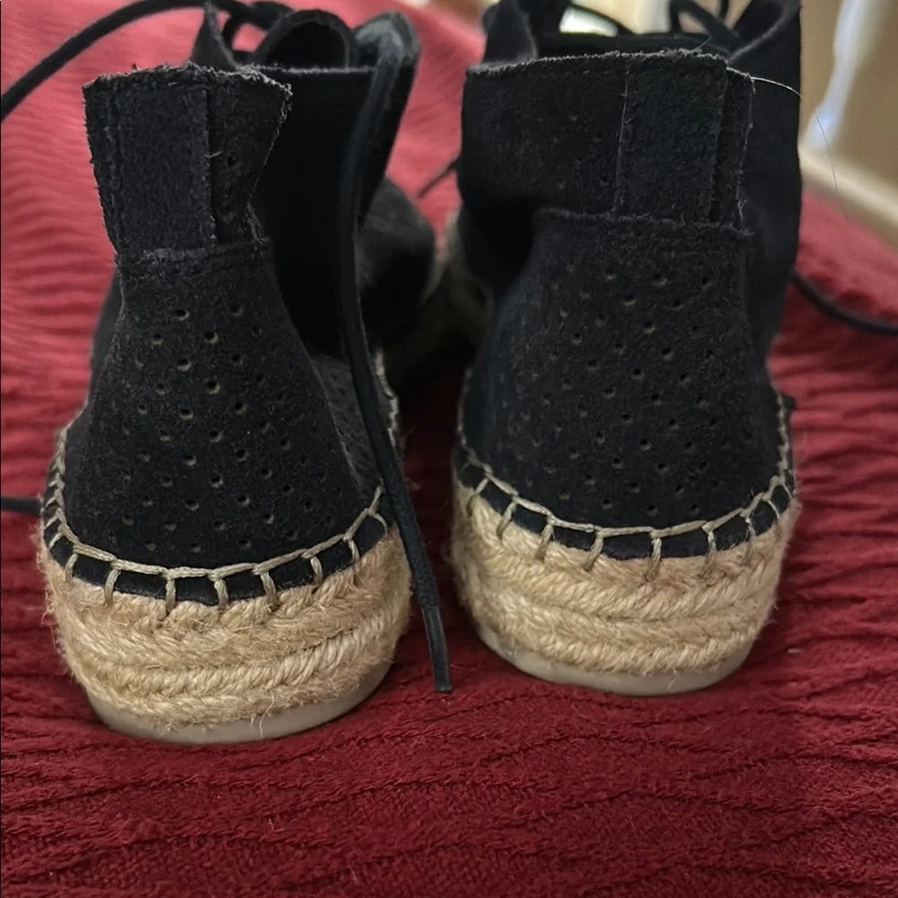 Dolce Vita Dark Blue Suede Espadrille Shoes